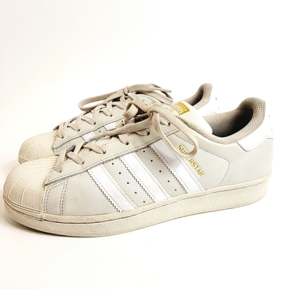 Adidas Classic Superstar Legacy Gold Trefoil Sneakers Unisex Womens 7.5 Mens 6.5
